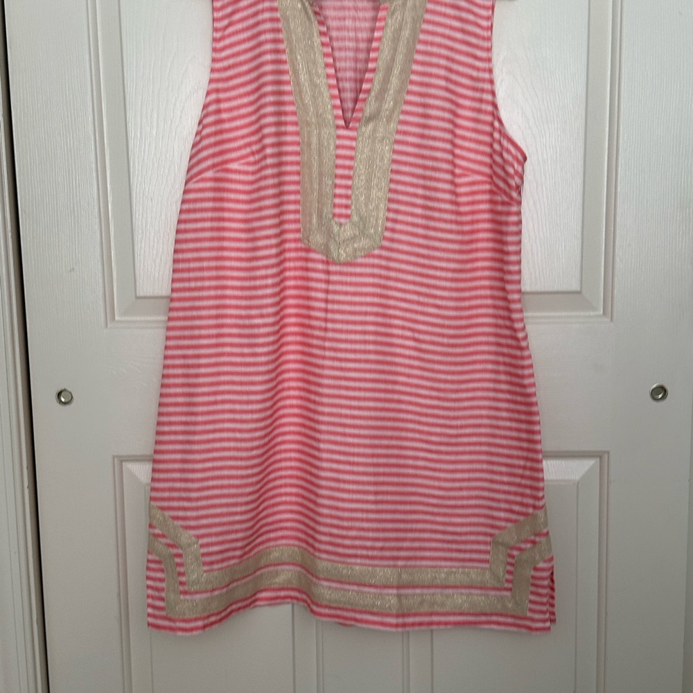 Sail to Sable Pink and White Striped Dress